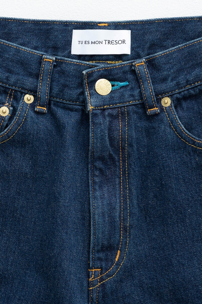 The Turquoise Jean Short | Non-stretch | Solid 1wash