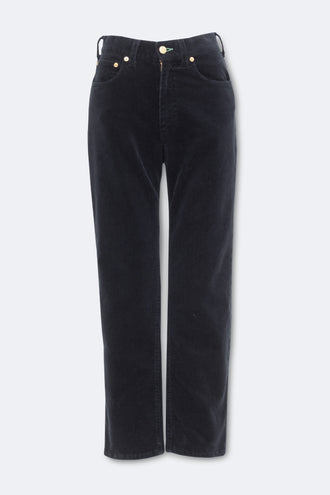 The Emerald Jean Corduroy Stretch Black