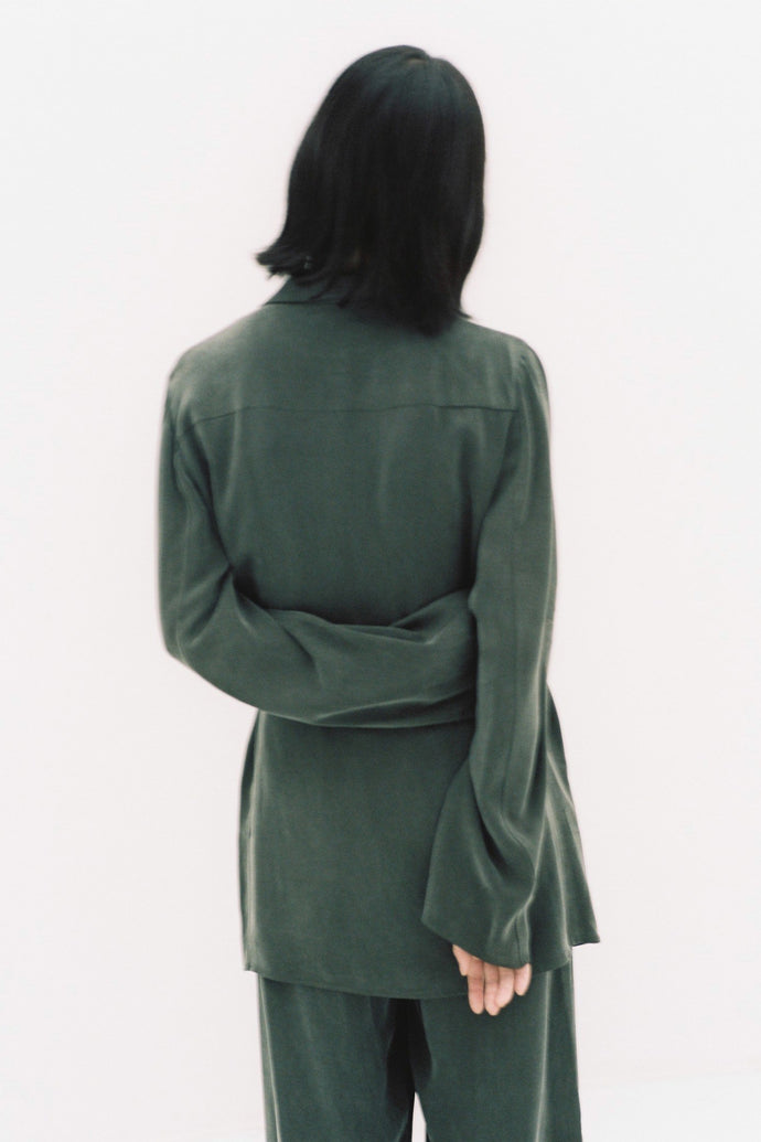 The Sea Blue Chalcedony Jacket Charcoal