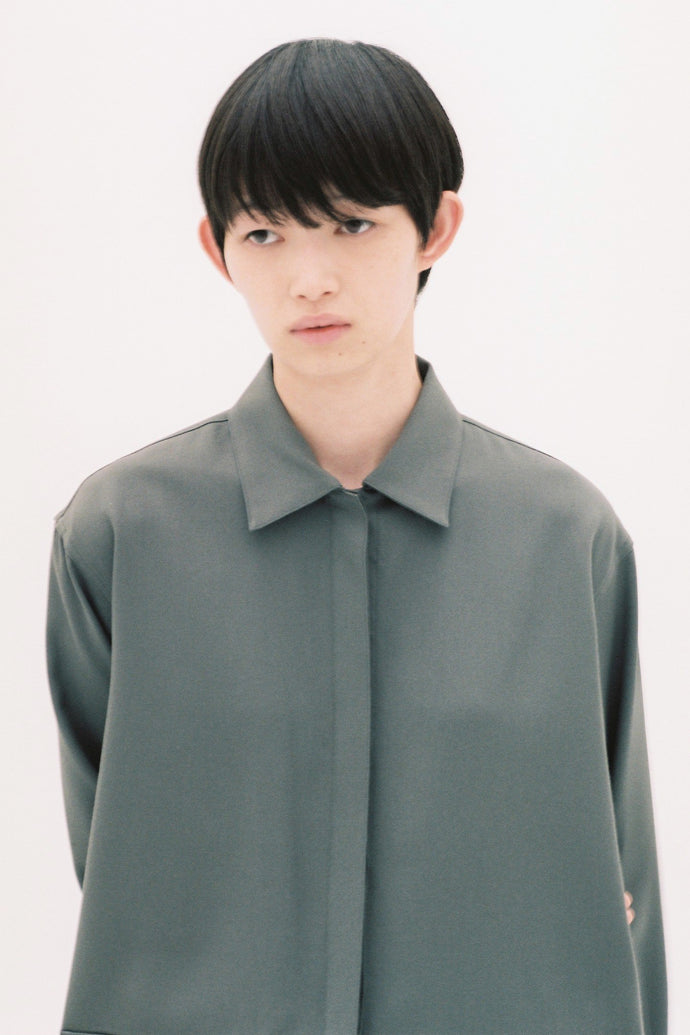 Safari Wool Shirt Charcoal