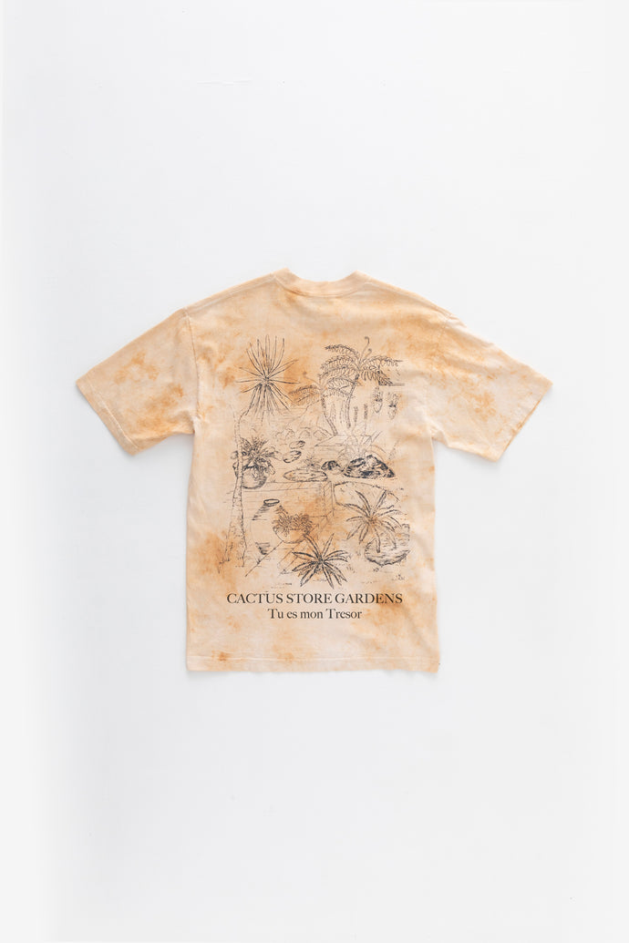Cactus Store Drawing T-shirt Mud Dye