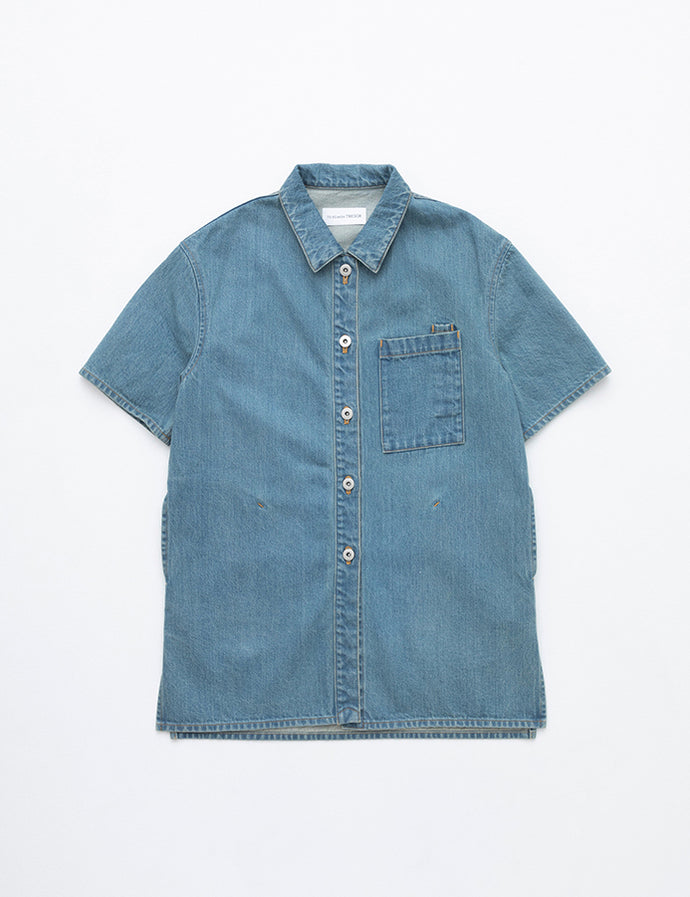 Short Sleeve Denim Jacket Solid 3year