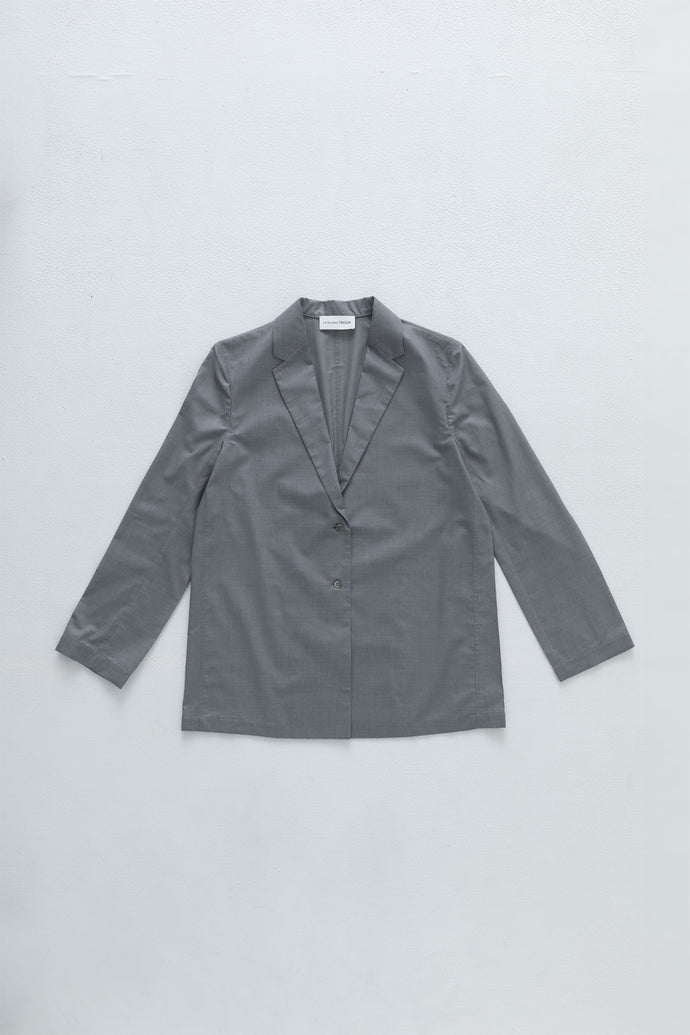 Tailored Shirt Jacket Grey