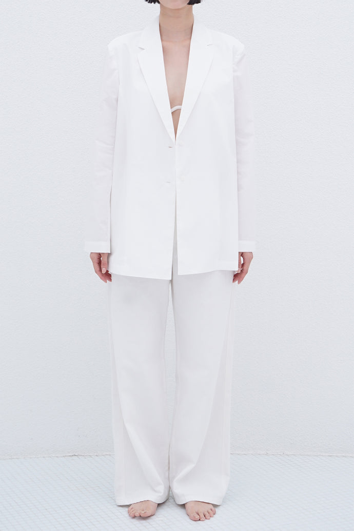 Tailored Shirt Jacket White