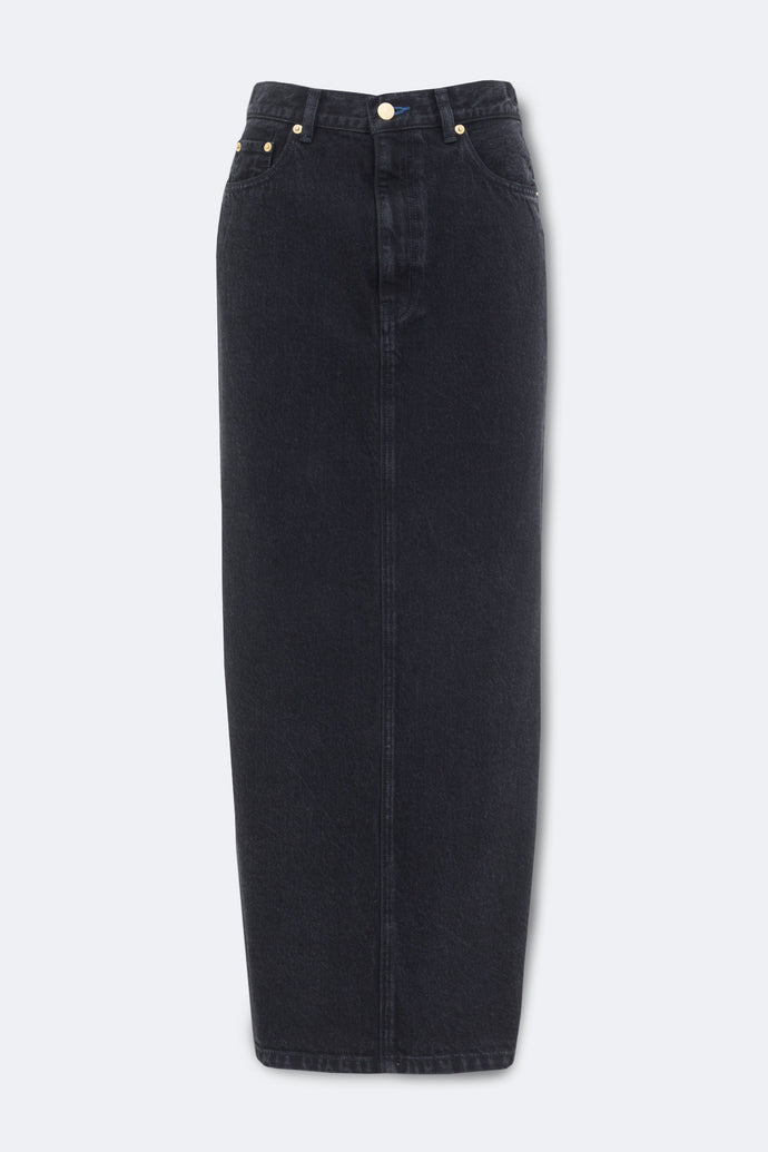 The Labradorite Denim Skirt Black