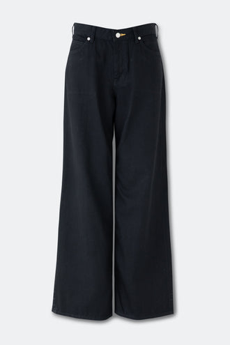 The Topaz Jean Low Rise Black
