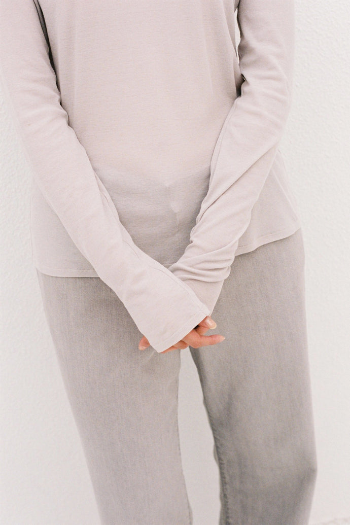 The Topaz Jean Low Rise Grey