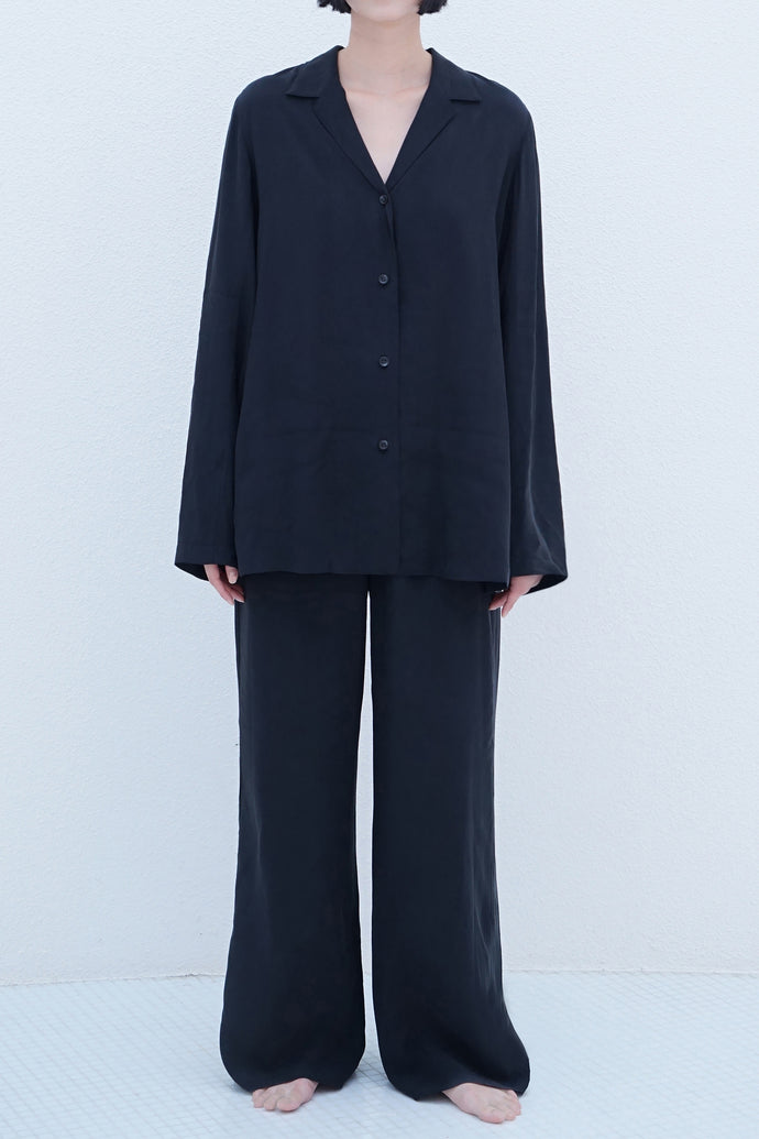 The Sea Blue Chalcedony Trouser Black