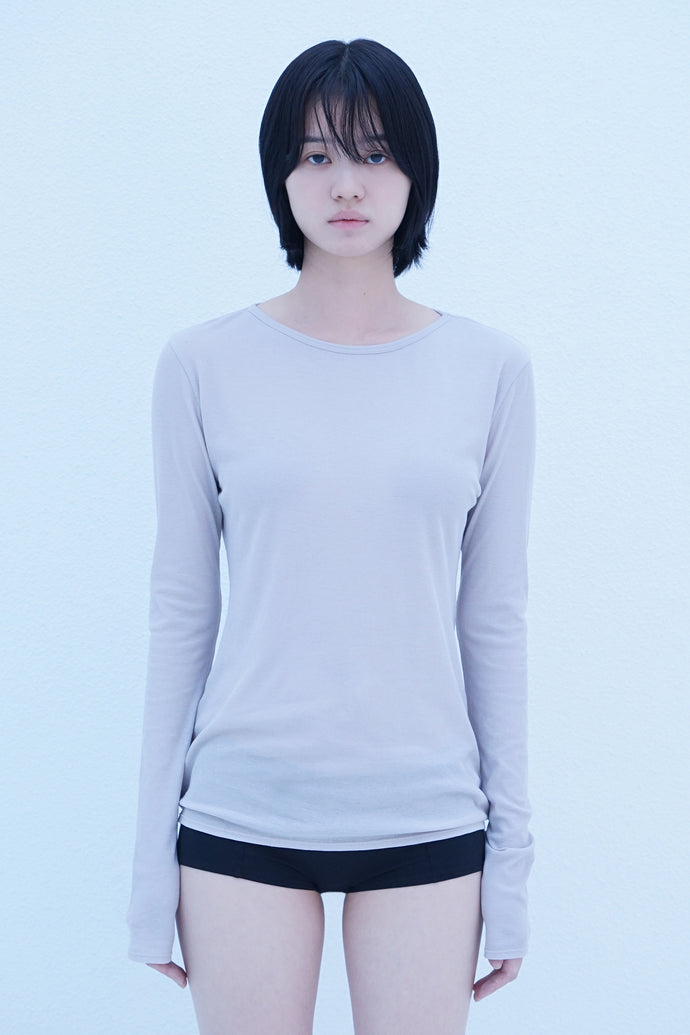 Crew Neck Top Greige