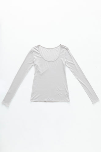 U-Neck Top Greige