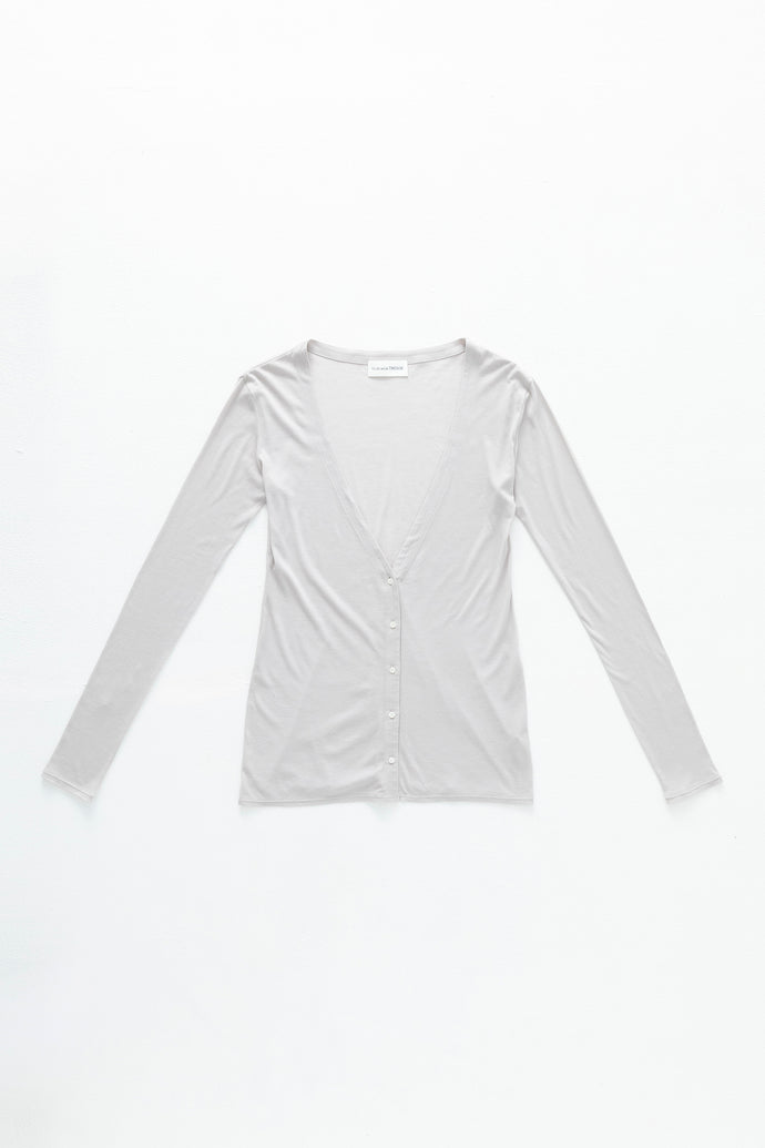 V-Neck Cardigan Greige