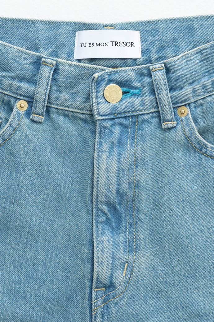 The Turquoise Jean Short〈Non-stretch〉Solid 7year